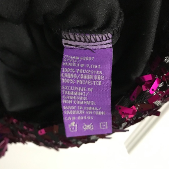 NWT Vintage Jolie SEARS Sequin Mini Shift Dress Size 10 Magenta Formal Party - Picture 6 of 7